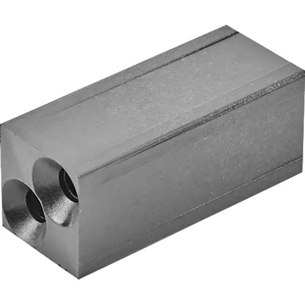 Коннектор 1 для профилей Лофт 15x15 мм пластик черный