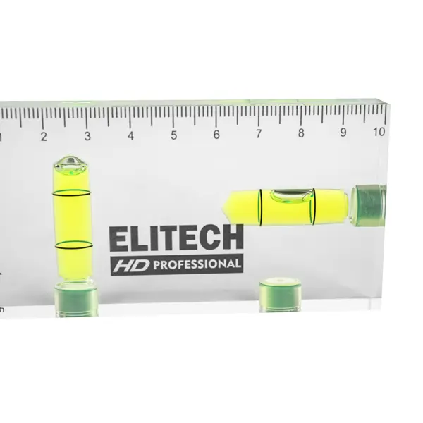 Уровень пузырьковый Elitech HD 320308 2 глазка магнитный 95 мм