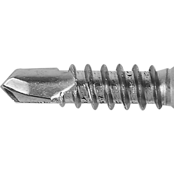 Саморезы по металлу с пресс-шайбой со сверлом нержавеющая сталь 4.2x16 28 шт.