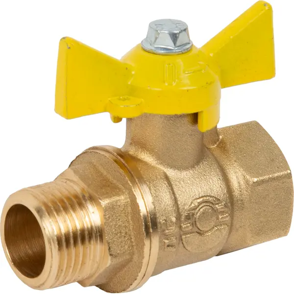 Кран шаровой для газа 1/2" внутренняя-наружная резьба
