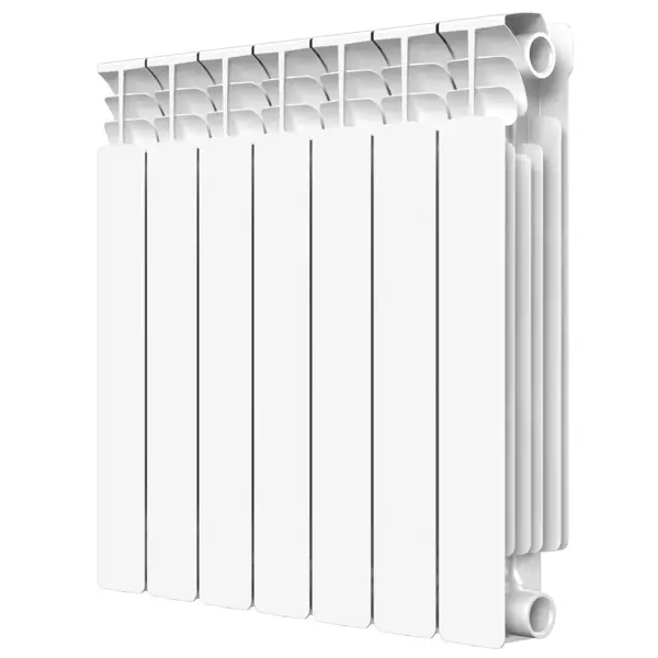 Радиатор секционный Equation Bimetal 500/100 7 секций боковое подключение биметалл белый