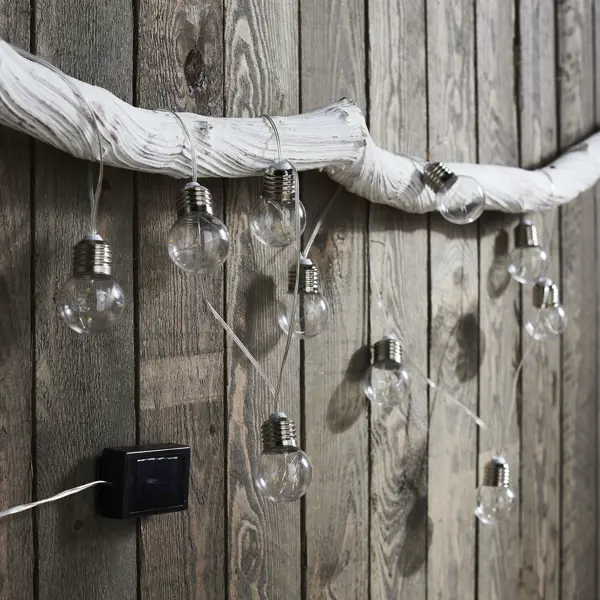 Гирлянда светодиодная Inspire "Dana" на солнечных батареях 1.2 м цвет черный