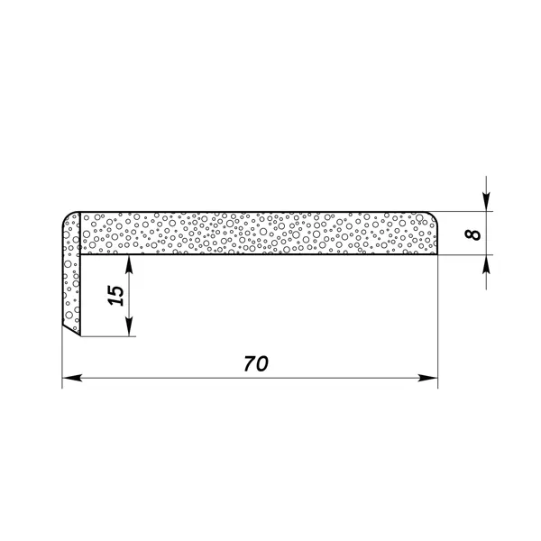 Комплект наличников телескопических 70x25x10 мм Hardflex цвет белый