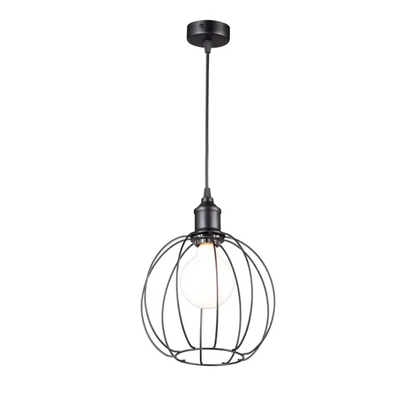 Подвесной светильник Inspire Сфера 1 лампа 3м² Е27 цвет черный матовый