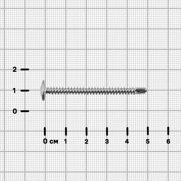 Саморезы по металлу Standers с пресс-шайбой со сверлом оцинкованные 4.2x50 20 шт.