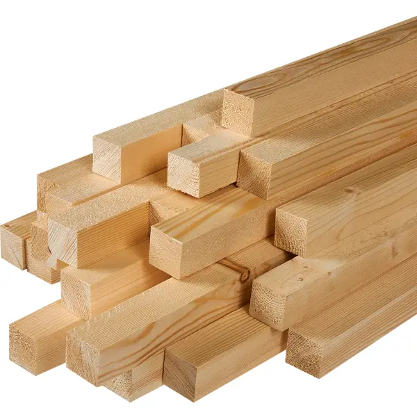 Брусок строганый 40x40x3000 мм массив хвоя сорт Оптима ФГИС ЛК