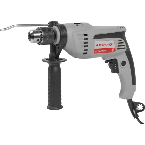 Дрель сетевая ударная Интерскол ДУ-13/780ЭР, 780 Вт