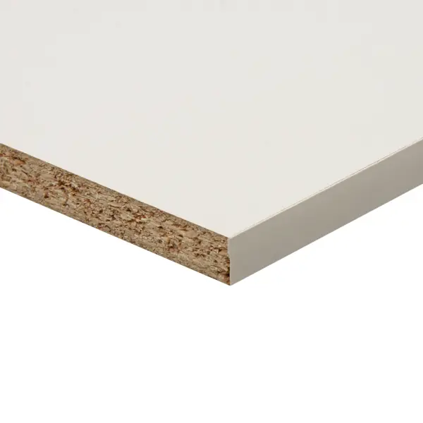 Деталь мебельная 2000x300x16 мм ЛДСП цвет белый кромка с длинных сторон