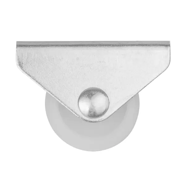 Колесо мебельное неповоротное без тормоза 25 мм до 20 кг цвет белый