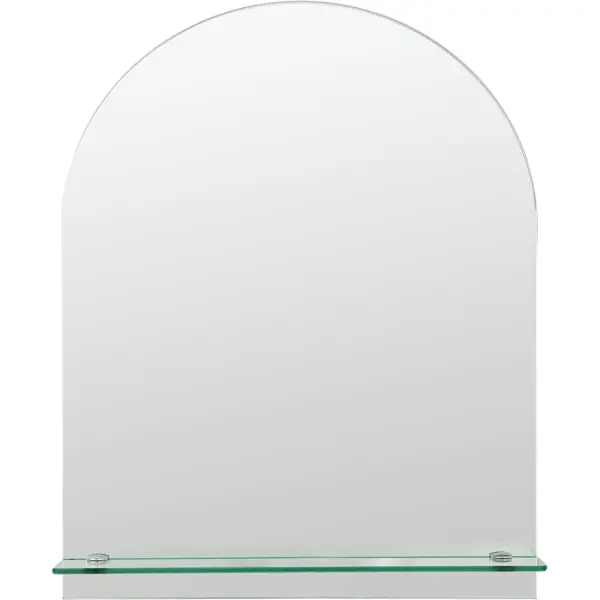 Зеркало для ванной Omega Glass NNKP201M с полкой 40x50 см арка