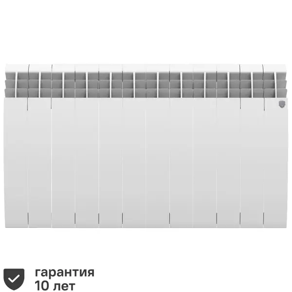 Радиатор секционный Royal Thermo Biliner Alum 500/87 12 секций боковое подключение алюминий белый