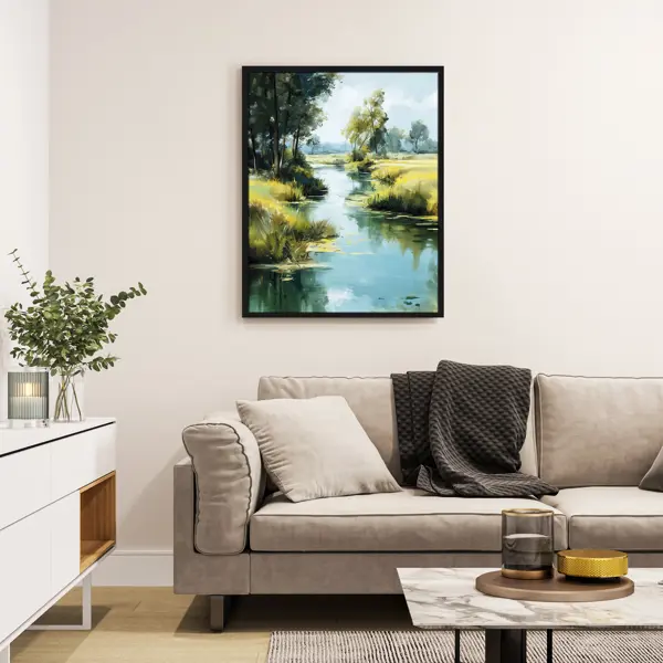 Картина в раме Postermarket Пейзаж 40x50 см цвет разноцветный