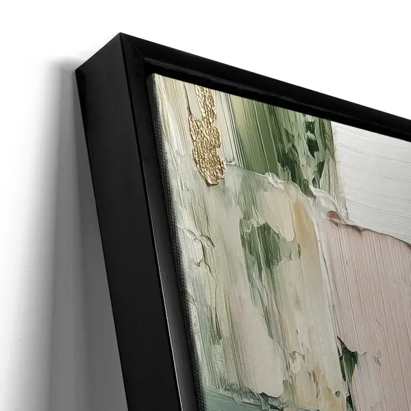 Картина в раме Postermarket Зеленая абстракция 40x50 см цвет разноцветный