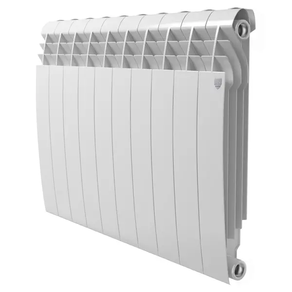 Радиатор секционный Royal Thermo Biliner Alum 500/87 10 секций боковое подключение алюминий белый
