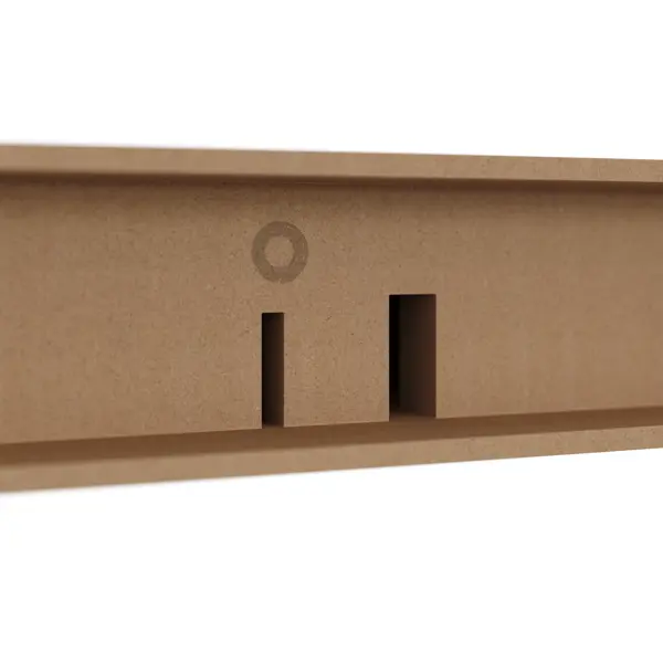 Полка настенная Spaceo Cotta 60x23.5 см МДФ цвет красный