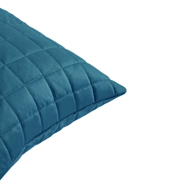 Подушка Inspire Etna 50x50 см велюр цвет синий