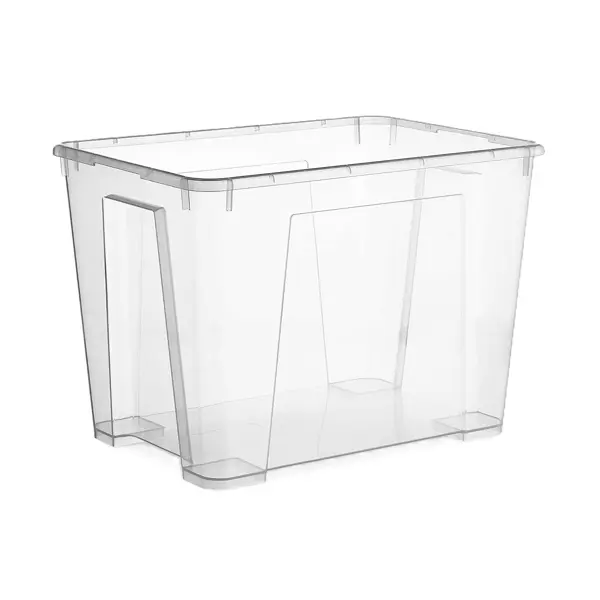 Контейнер с крышкой 39x28x28 см 22 л полипропилен цвет прозрачный