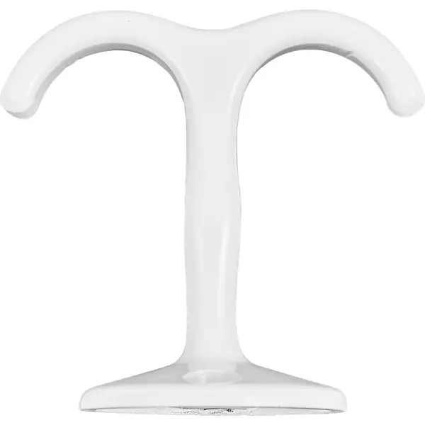 Крючок мебельный 3.6x5.7x5.45 см цвет матовый белый