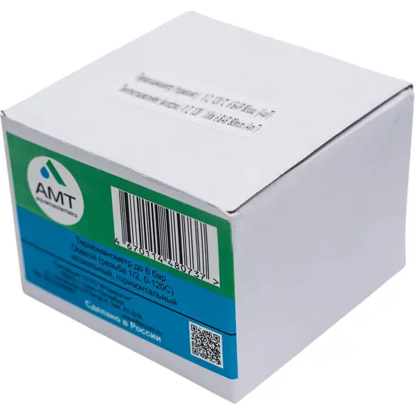 Термоманометр аксиальный 120 С 0.6 Мпа 1/2" 70 мм