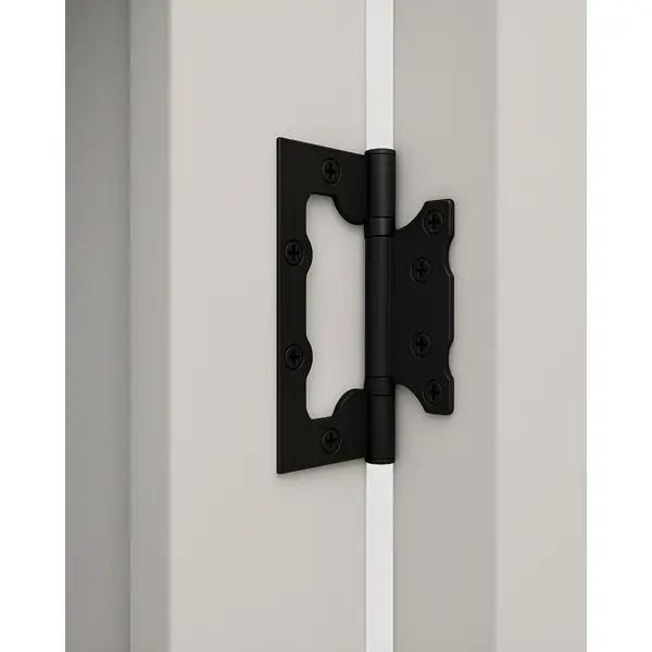 Дверь межкомнатная глухая Корса 90x200 см Hardflex цвет белый с замком и петлями