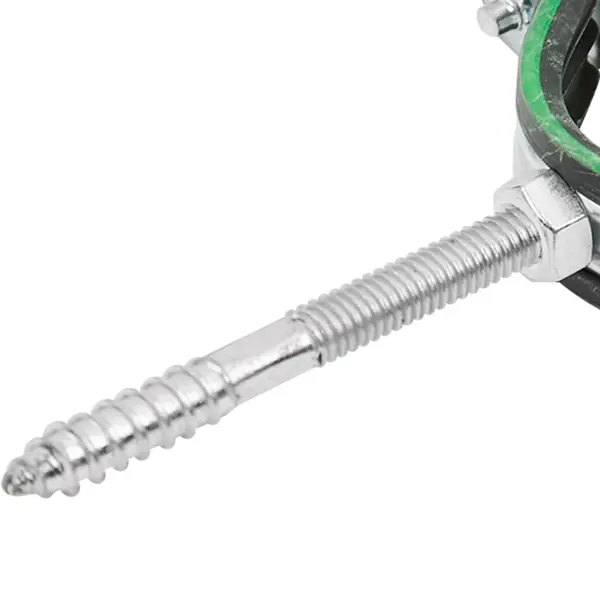 Хомут для труб Mayer 1 1/4" ø39-46 мм со шпилькой 8x70 и дюбелем гайка М8