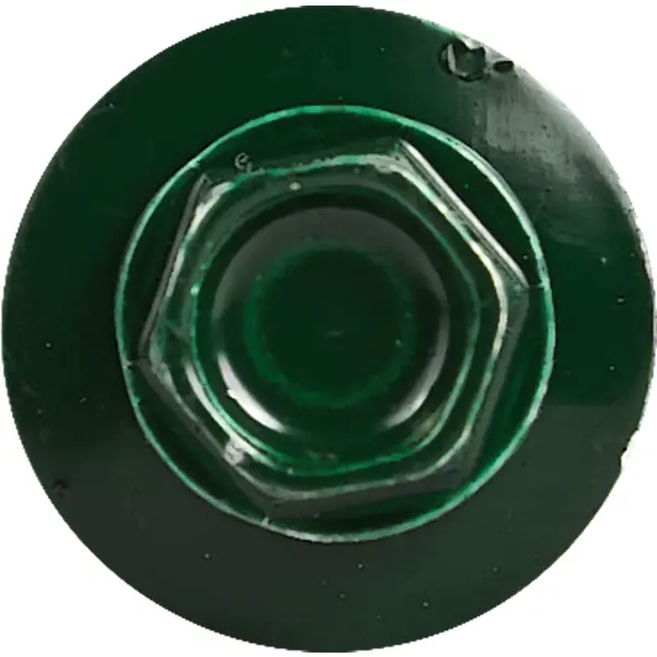 Саморезы кровельные по металлу Standers с пресс-шайбой RAL6005 5.5x51 4 шт.