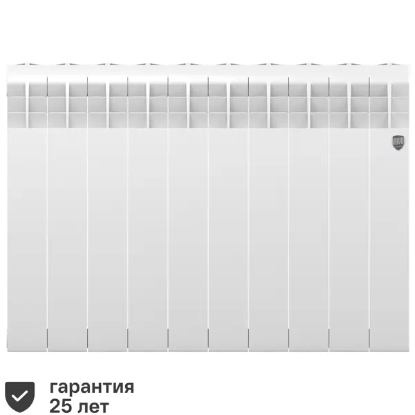 Радиатор секционный Royal Thermo Biliner 350/87 10 секций боковое подключение биметалл белый