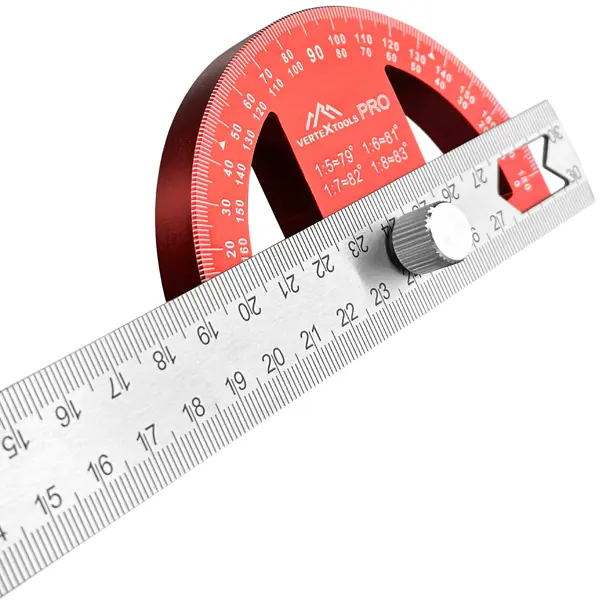 Линейка разметочная нержавеющая сталь Vertextools 3046-6 300 мм