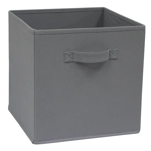 Короб Spaceo KUB Granit 31x31x31 см 29.7 л полипропилен цвет графитовый