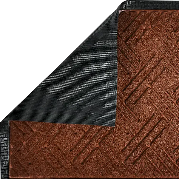 Коврик Inspire Lenzo 40x60 см полиэфир/резина цвет коричневый