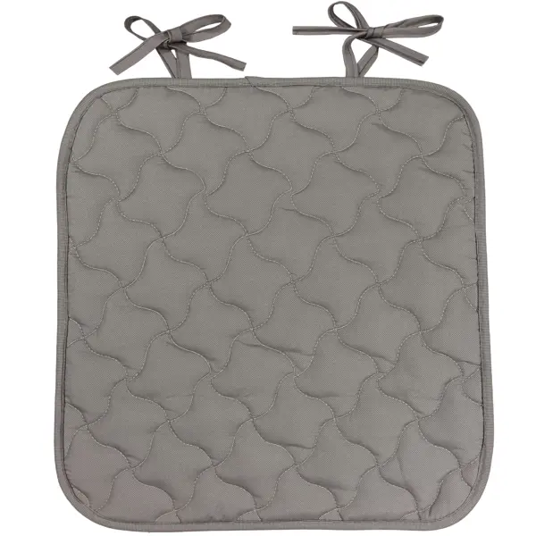 Галета на сиденье Linen Way 38-35x38x2 см цвет серый