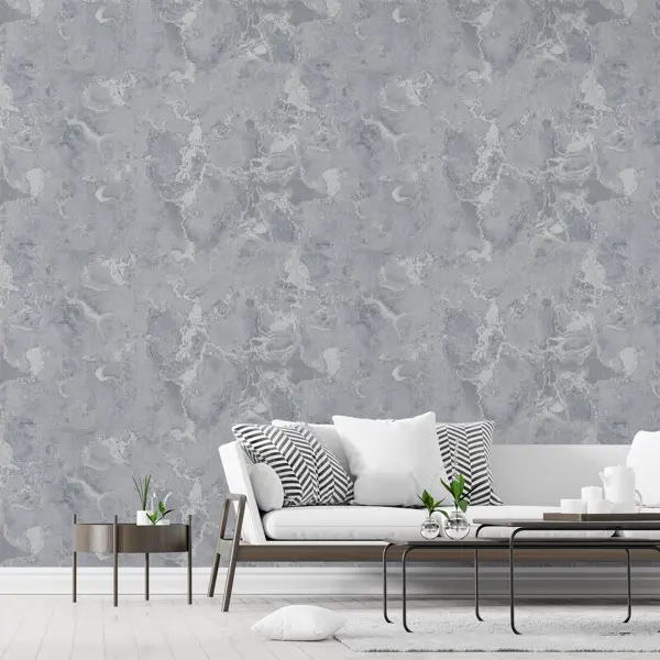 Обои флизелиновые Walldecor Fantom темно-серые 1.06 м 35064-44