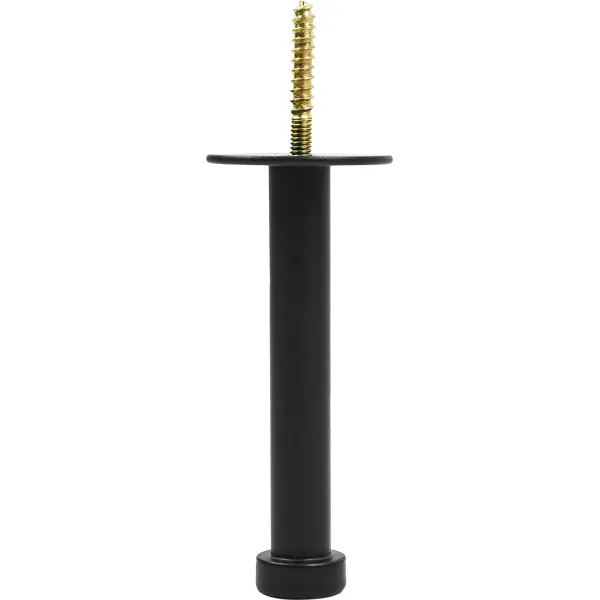 Крючок мебельный нержавеющая сталь 3x1x7.2 см цвет черный